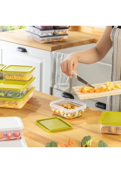 Orret Home 4 Adet Buzdolabı Organizeri Pp Plastik Şeffaf Ve Ayarlanabilir Saklama Kabı, Gıdaları Taze Tutan Fre