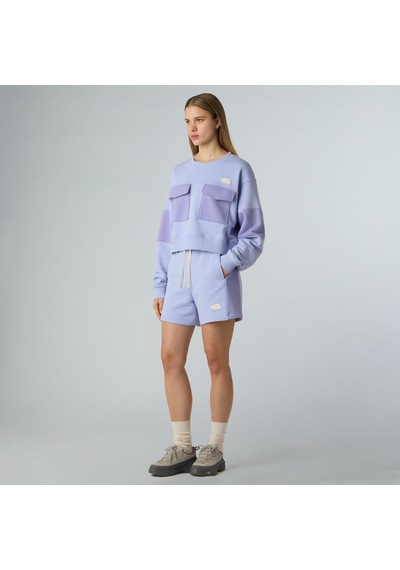 The North Face W Terry Relaxed Short Kadın Şort-31555 Mor