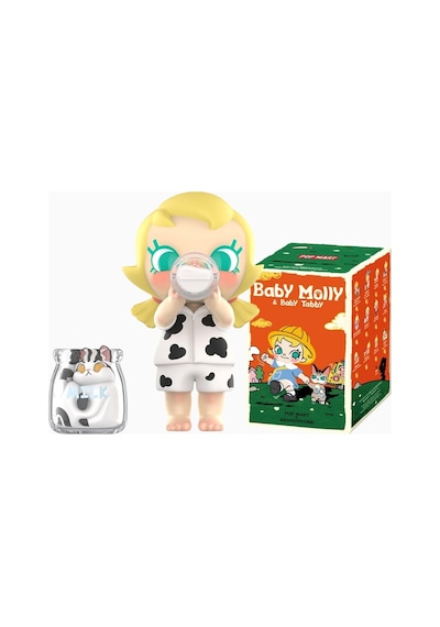 Pop Mart Baby Molly & Baby Tabby, Rastgele Anime Serisi Figürleri, Koleksiyon Ve Aksiyon Oyuncak Action Figure