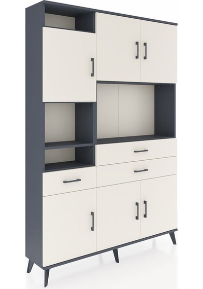 Arges Dolap 9 Raflı 3 Çekmeceli 6 Kapaklı 132x30x195 Antrasit-aytaşı/aytaşı Aytası/aytası Arges Dolap 9 Raflı 3 Çekmeceli 6 Kapaklı 132x30x195 Antrasit-aytaşı/aytaşı Aytası/aytası