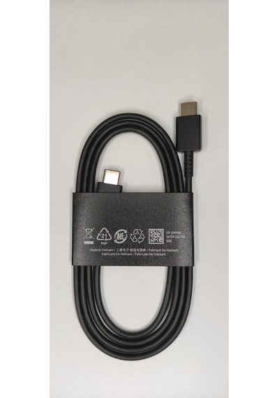Samsung Uyumlu Çift Taraflı Type C Siyah Kablo Gh39-02111a