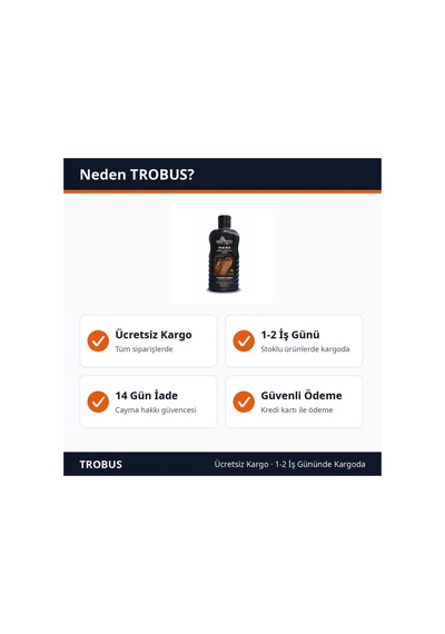Trobus Araç İçi Deri Koruyucu Ve Bakım Kremi 200 Ml