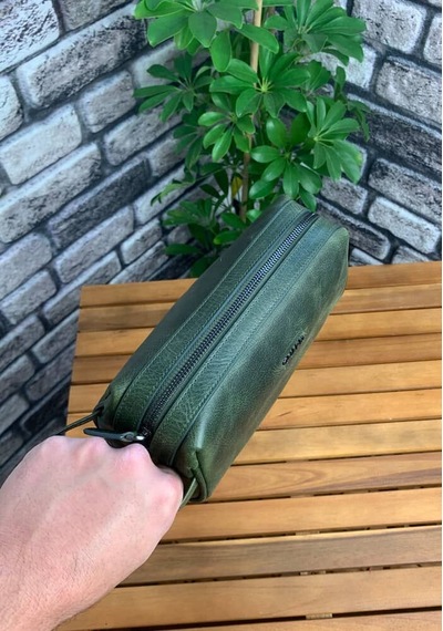 Guard Antik Yeşil Hakiki Deri Unisex El Çantası // Grd260225wt1474 Çok Renkli