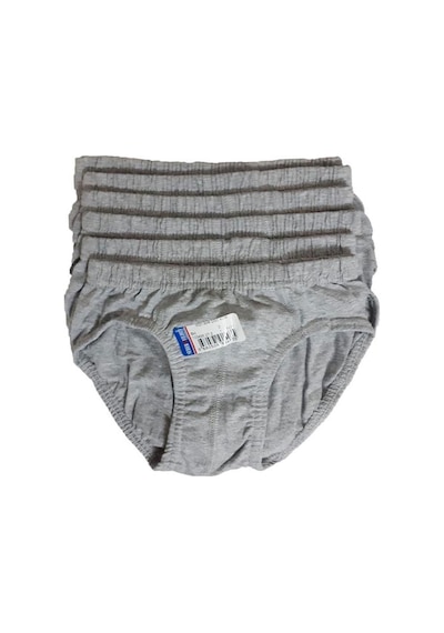 Seher Yıldızı Erkek Çocuk Slip Külot Renkli 12li Paket Yeni Sezon Gri