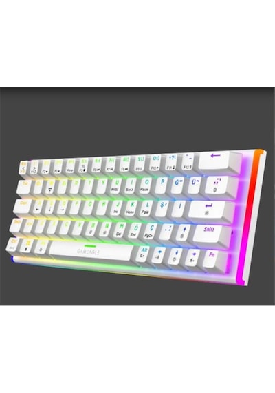 Gameagle Ge2026 Caladrıa Rgb Kablolu Tr Layout Mekanik Beyaz Oyuncu Klavyesi