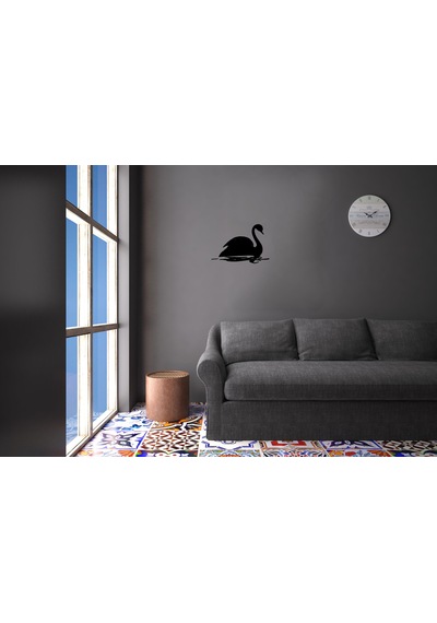 Kuğu Folyo Sticker 100cm Uzunluk Siyah