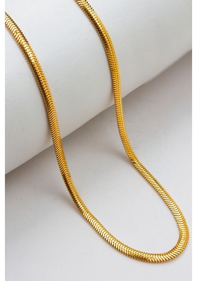 22 Ayar Altın 3 Mm Balık Sırtı Zincir 50 Cm Lkznc1100