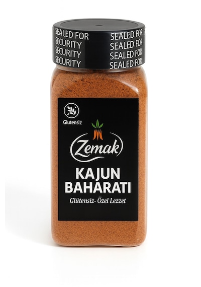 Zemak Kajun Baharatı 175 G %100 Glutensiz - Hafif Aromalı Cajun Karışımı - Özel