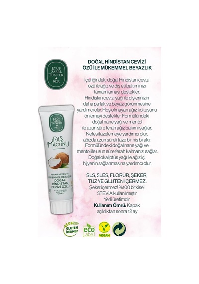 Hindistan Cevizi Özlü X2 Diş Macunu 90 Ml Ve Rosıe Beyazlık