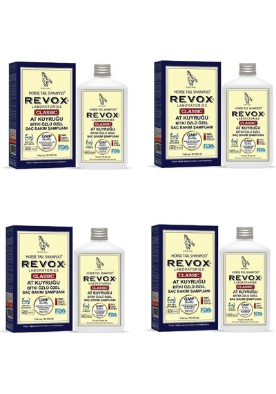 Revox At Kuyruğu Bitki Özlü Saç Bakım Şampuanı 4 x 400 ML