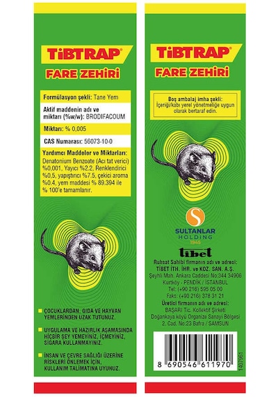 Tibtrap Fare Zehiri Buğday 2x125 g