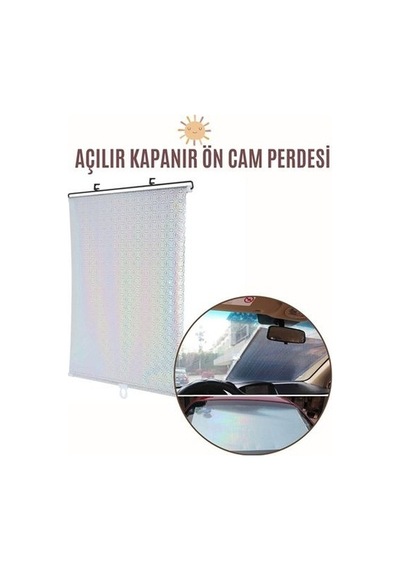 Aynalı Yansıtıcılı Açılır Kapanır Ön Cam Perdesi 425845