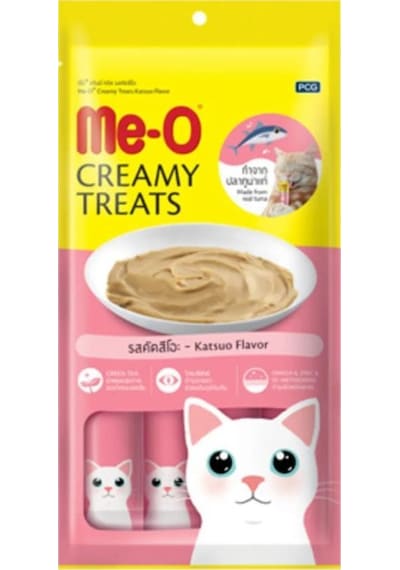 Me-O Kremalı Creamy Çizgili Orkinos Balığı Kedi Ödülü 20 x 15 G