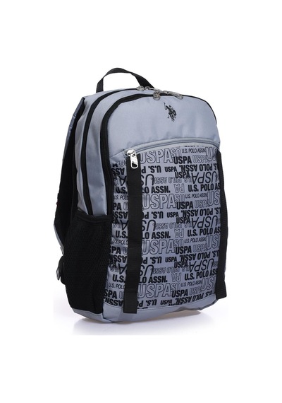 U.S. Polo Assn. Plçan23225 Unisex Sırt Çantası Gri - Siyah