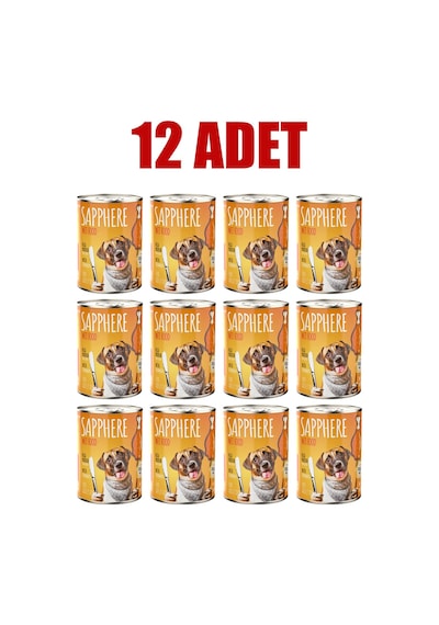 Sapphere Kümes Hayvanlı Yetişkin Köpek Maması Konserve 12 x 400 G Sapphere Kümes Hayvanlı Yetişkin Köpek Maması Konserve 12 x 400 G