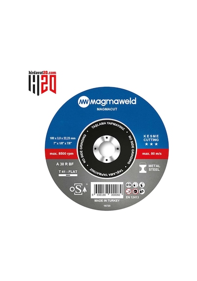 Magmaweld Magmacut Kesme Taşı Düz 180x3.0x22 MM-813m118031-nk
