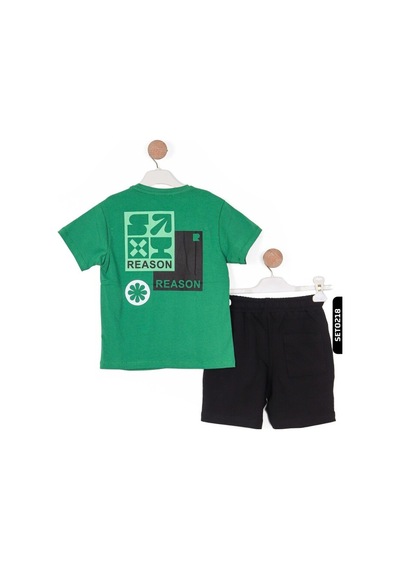 Nk Kids Xo Kids Erkek Çarpı Şort 4-8 Yaş 66510 Siyah - Yeşil