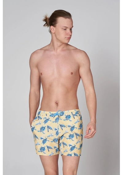 John Frank Erkek Deniz Şortu jfssswl51-turtle-yellow-13106 001