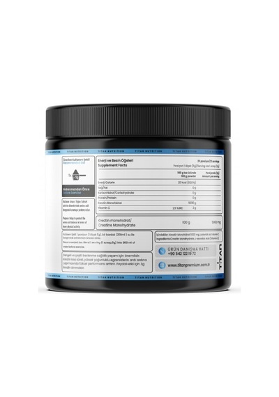 Titan Creatine Monohydrate Aromasız 125 G