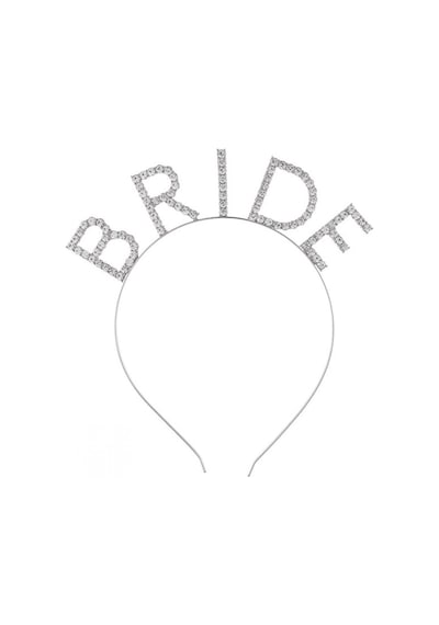 Bekarlığa Veda Mega Boy Kristal Taşlı Gümüş Bride Taç Gelin Tacı 20x21 Cm Açık Mavi