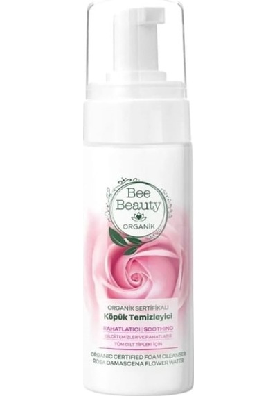 Bee Beauty Organik Gül Özlü Yüz Temizleme Köpüğü 150 ML