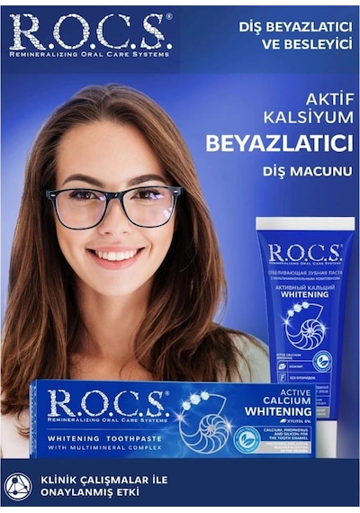 R.o.c.s Aktif Kalsiyum & Pro Parlatma Diş Bakım Seti