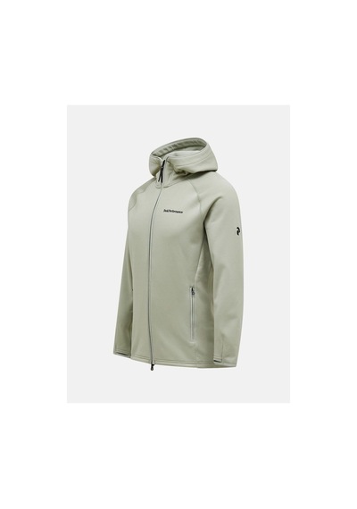Peak Performance M Chill Light Zip Hood Fleece Lımıt Green G77250130-30179-3889 Yeşil