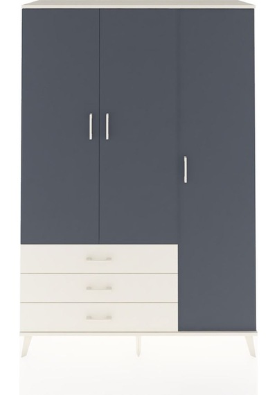 Hyperion Dolap 6 Raflı 3 Çekmeceli Tek Askılı 132x44x195 Aytaşı-antrasit/aytaşı Antrasıt/aytası Hyperion Dolap 6 Raflı 3 Çekmeceli Tek Askılı 132x44x195 Aytaşı-antrasit/aytaşı Antrasıt/aytası
