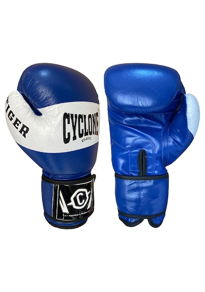 Cyclone Tiger Orijinal Deri Boks Ve Kick Boks Eldiveni Mavi
