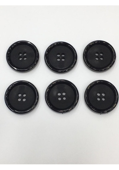 Kaban Mont Düğmesi İtalyan Düğme 6 Lı Set Siyah 3,5 Cm 5277151012