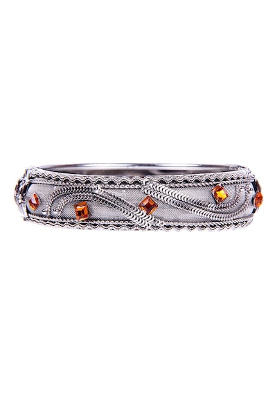 Tblk03050 Kırmızı Taşlı Metal Kelepçe Model Kadın Bilezik 3044-3097 Çok Renkli