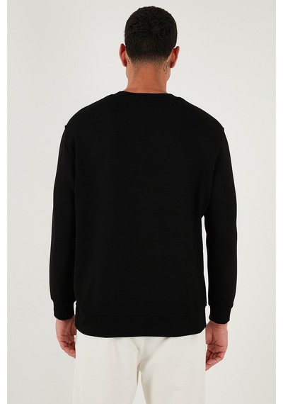 Buratti Regular Fit Bisiklet Yaka Uzun Kollu Erkek Sweat 5901066 Siyah