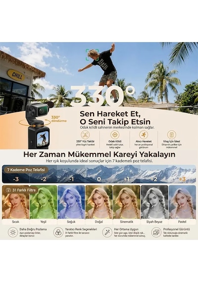 Ally Q8 Pocketpro 4k Dijital Vlog Kamerası- 5775