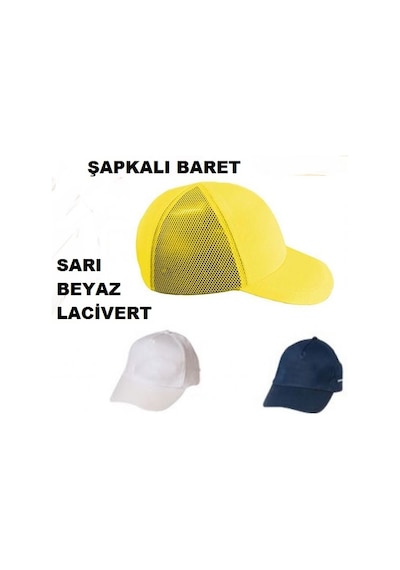 Darbe Koruyucu Şapkalı Baret 1 Adet Hızlı Kargo Renk Seçiniz
