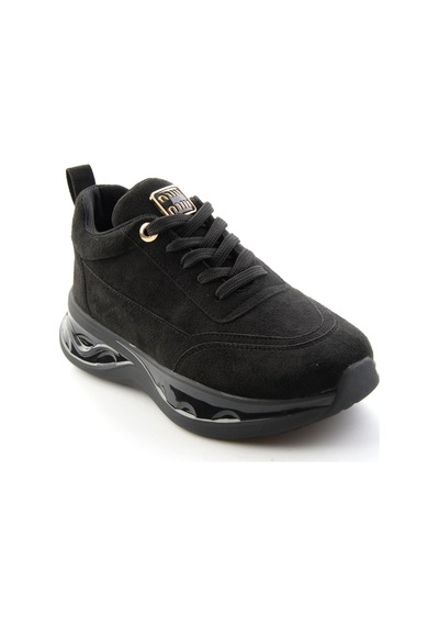 Bambi Siyah Süet Kadın Sneaker K01228092572