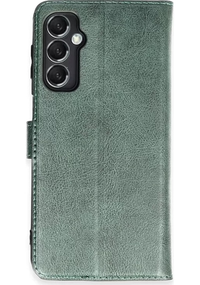 Newface Samsung Galaxy M34 5g Kılıf Trend S Plus Kapaklı Kılıf - Yeşil