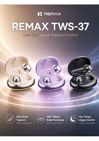 Remax TWS-37 Sleep Mini Bluetooth 6.0 Kulak İçi Uyum Kulaklık