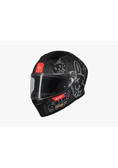 Mt Stinger 2 Ram F1 Parlak Kapalı Kask Siyah - Gri