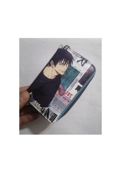 Owlbag Company Owl Bag Jujutsu Kaisen - Toji Fushiguro Desenli Tasarım Suni Deri Cüzdan Çok Renkli
