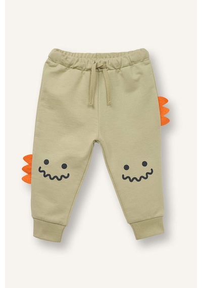 Defacto 2li Takım Dinozor Baskılı Sweatshirt Alt Erkek Bebek G8066a526smgn1216 Yeşil-gn1216