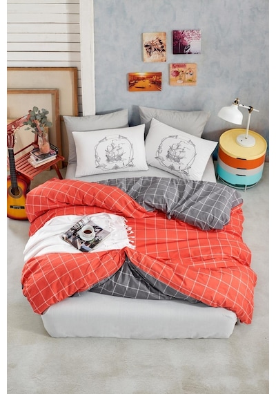 Newhome Ranforce Çift Kişililik Nevresim Takımı Trendy Colors