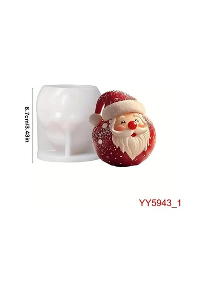 Yy5943 Noel Baba Biblo Mumluk Silikon Kalıp
