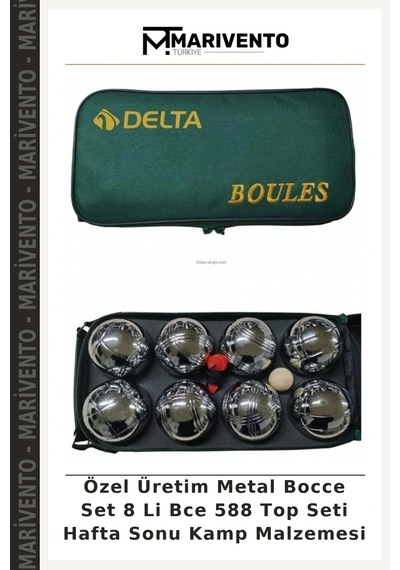 Özel Üretim Metal Bocce Set 8 Li Bce 588 Top Seti Hafta Sonu Kamp Malzemesi
