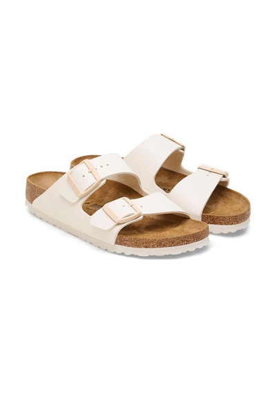 Birkenstock Arizona Bf Saffiano Kadın Ekru Terlik Eggshell