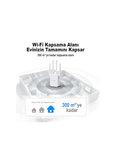 Pıxlınk Wr47d4q Wifi Repeater Router Access Point 300 Mbps Beyaz