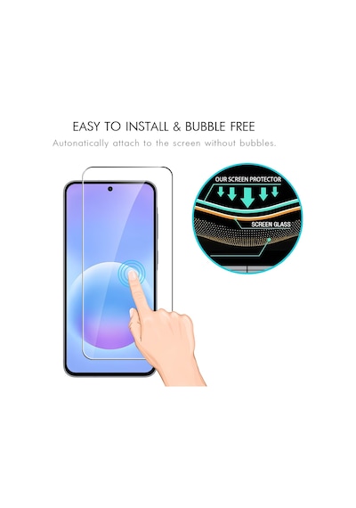 Samsung Galaxy A57 5g İle Uyumlu Ekran Koruyucu Şeffaf Temperli Kırılmaz Cam Ekran Koruyucu 3 Adet