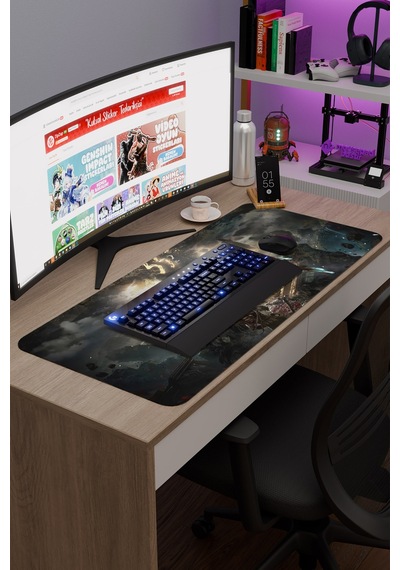 Expedition 33 Kaymaz Dikişli Kauçuk Oyuncu Mousepad V1 - 90x40 Xxl Gaming Mouse Pad Fare Altlığı