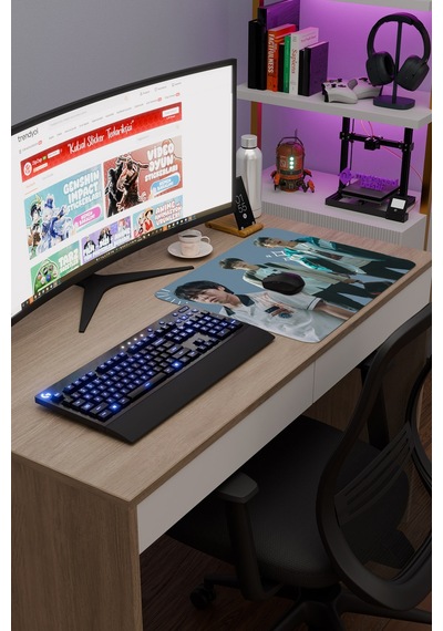 Weak Hero Class - K Drama V5 48x40 Xl Gaming Kauçuk Kaymaz Taban Mouse Pad Fare Altlığı