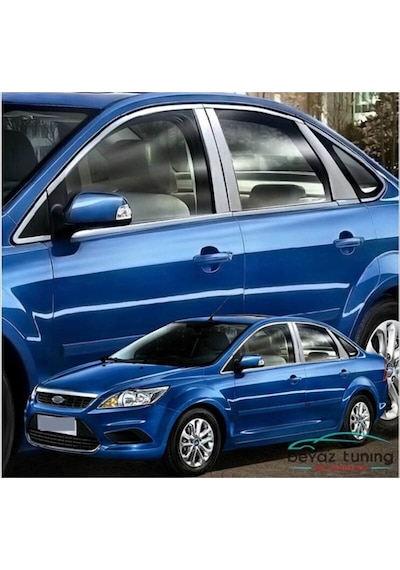 Ford Focus 2 Sedan Uyumlu Krom Cam Çıtası Seti 4432516245