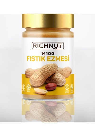 %100 Fıstık Ezmesi Katkısız, Şekersiz 300gr
